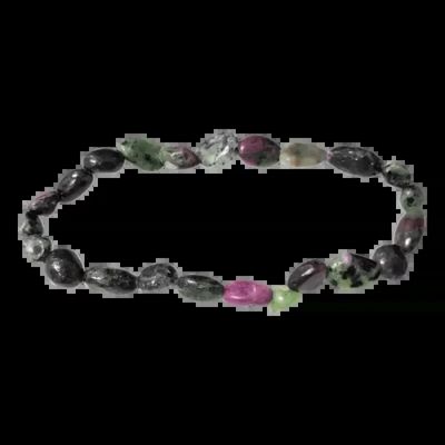 Bracelets - Ruby Zoisite A tumbled stones bracelet - ARABESK