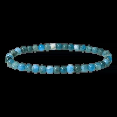 Bracelets - Bracelet Apatite Bleue AB perles 5mm - ARABESK