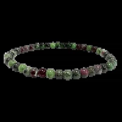 Bracelets - Bracelet Rubis Zoïsite A perles 4mm - ARABESK