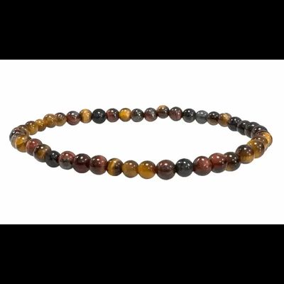 Bracelets - Tiger eye bracelet A mix beads 4-5mm - ARABESK