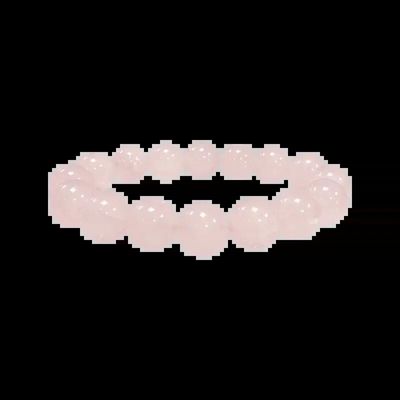 Bracelets - Rose quartz  A 12mm pearls brace - ARABESK