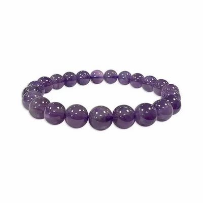 Bracelets - Amethyst bracelet AA beads 8-9mm - ARABESK