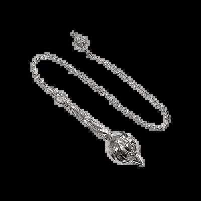 Bijoux - Pendule en laiton argenté - ARABESK