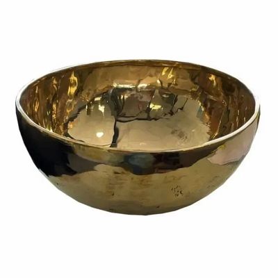 Tasses et mugs - Bol chantant tibétain doré sans maillet 26cm - ARABESK