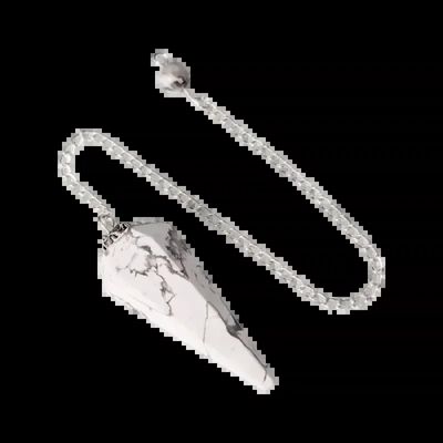 Jewelry - 6-sided Conical Howlite Pendulum - ARABESK