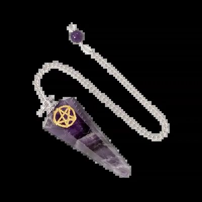 Jewelry - Conical Pentagramm Amethyst pendulum 6 faces - ARABESK