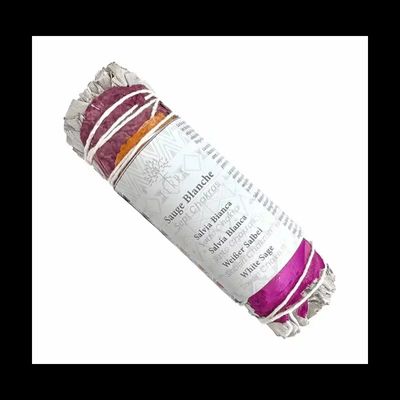 Senteurs - Sauge blanche californie & Pétales de Rose 7 Chakras fagot 25-30g 10cm - ARABESK