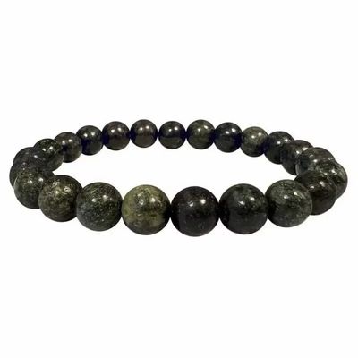 Bracelets - Bracelet Serpentine Pérou perles 8mm - ARABESK