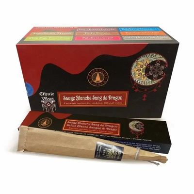 Scents - Fragrances & Sens Ethnic Vibes Whitesage & Dragon Blood masala incense 15g - ARABESK