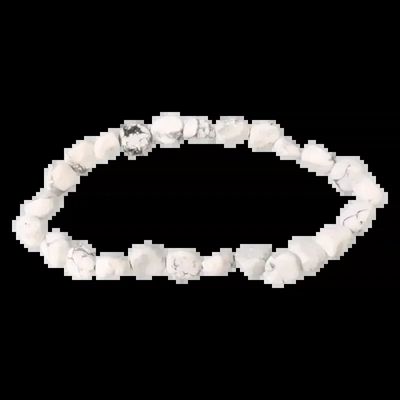 Bracelets - Howlite A tumbled stones bracelet - ARABESK