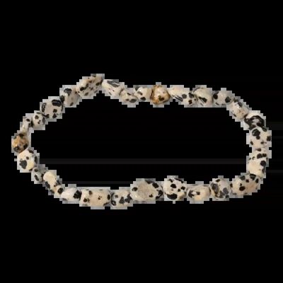 Bracelets - Dalmatian Jasper bracelet A rolled stones - ARABESK