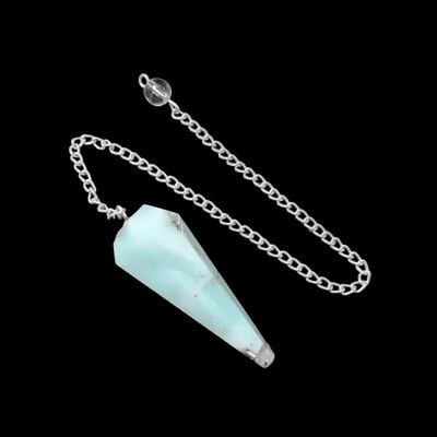 Bijoux - Pendule Chrysoprase conique 6 faces - ARABESK