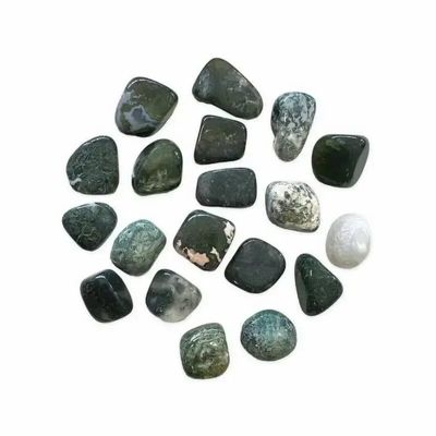 Jewelry - Agate Moss AB tumbled stones 2-3cm 250g - ARABESK
