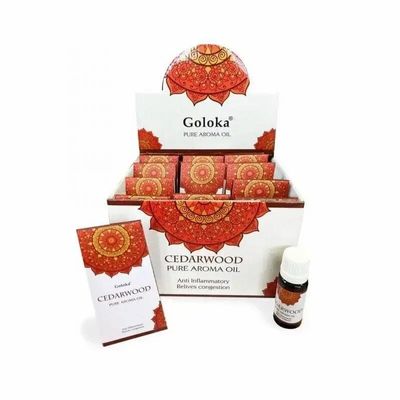 Senteurs - Huile parfumée Goloka Cèdre 10mL x 12 - ARABESK