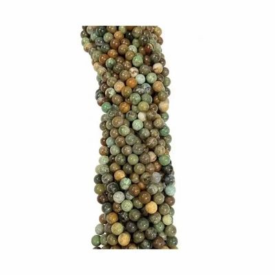 Jewelry - Green Opal 6mm pearls on string - ARABESK