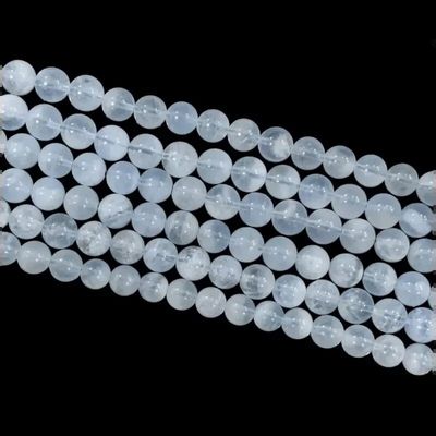 Bijoux - Aigue Marine AA perles 8.5-9mm sur fil 40cm - ARABESK