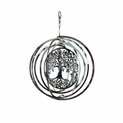 Decorative objects - Wind chime 3D steel tree of life 30cm - ARABESK
