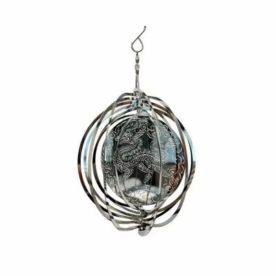 Objets de décoration - Carillon éolien 3D acier dragon 15cm - ARABESK