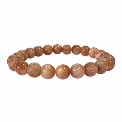 Bracelets - Golden Sun Stone Bracelet AA beads 8mm - ARABESK