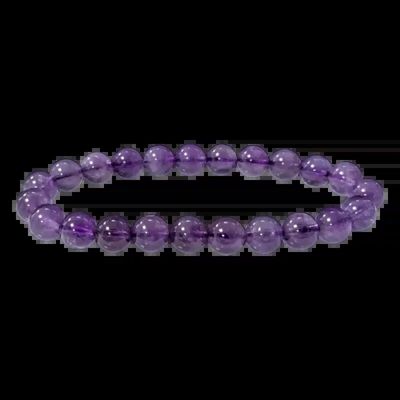 Bracelets - Bracelet Amethyste Uruguay AA perles 8mm - ARABESK