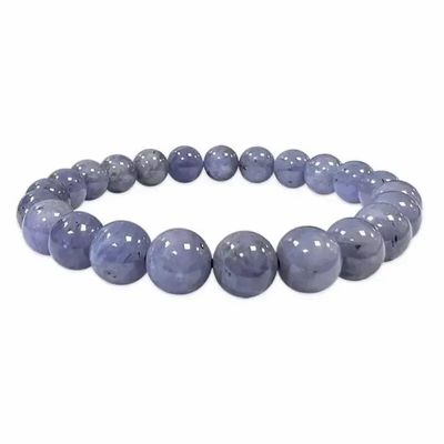 Bracelets - Bracelet Tanzanite AA perles 7.5-8.5mm - ARABESK