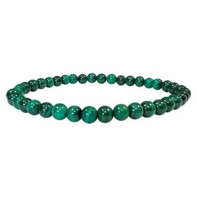 Bracelets - Malachite AA 4mm pearls bracelet - ARABESK