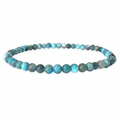 Bracelets - Bracelet Apatite Bleue A perles 5-6mm - ARABESK
