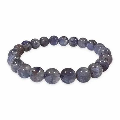 Bracelets - Bracelet Cordiérite Lolite AAA perles 7.5-8.5mm - ARABESK
