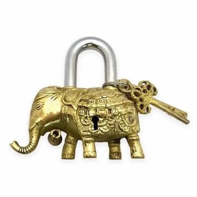 Objets de décoration - Cadenas en laiton - Éléphant - ARABESK