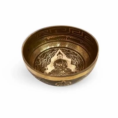 Mugs - Tibetan singing bowl with engravings - Flower of life - 12cm - ARABESK