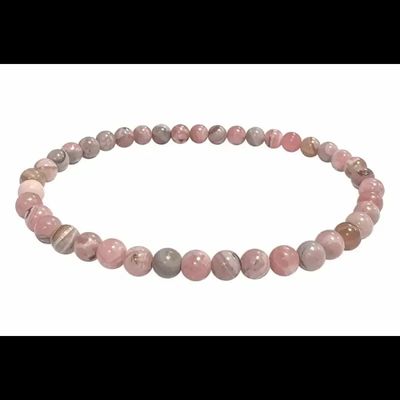 Bracelets - Argentine Rhodochrosite Bracelet A 4-5mm beads - ARABESK