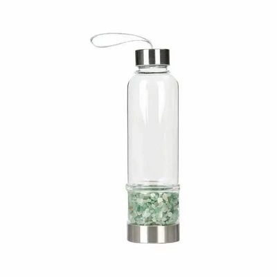 Bijoux - Bouteille avec cristaux Aventurine verte - ARABESK
