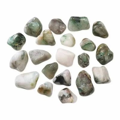 Jewelry - Dioptase on Quartz AB tumbled stones 250g - ARABESK