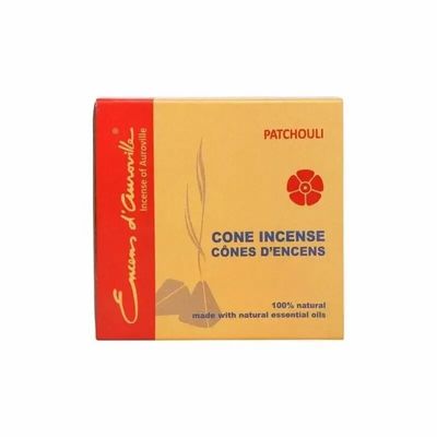 Senteurs - Encens d'Auroville Patchouli 5x10 Cônes - ARABESK
