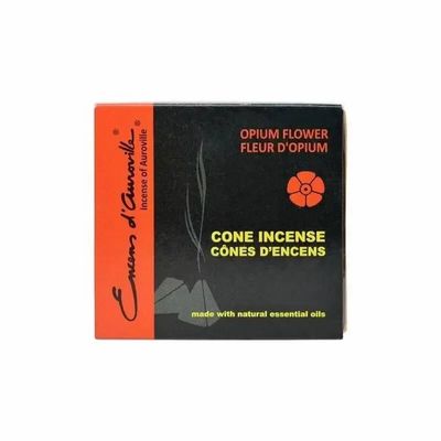 Senteurs - Encens d'Auroville Opium 5x10 Cônes - ARABESK