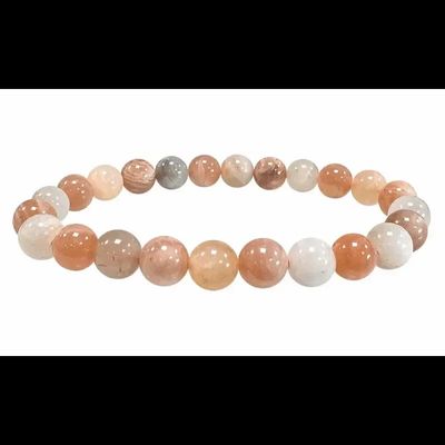 Bracelets - Multicolor Moonstone Bracelet A beads 8-8.5mm - ARABESK
