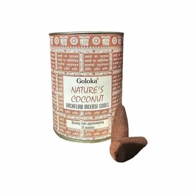 Scents - Goloka Nature's Coconut backflow cones 6pcs - ARABESK