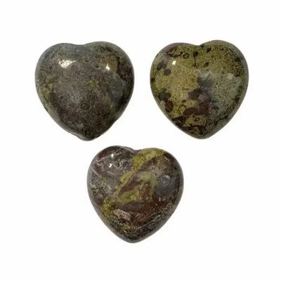 Jewelry - Dragon's Blood Jasper Heart A 30mm x3 - ARABESK