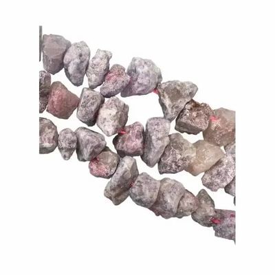Bijoux - Tourmaline Rose A Pierres Brutes 13-20mm sur fil 40cm - ARABESK