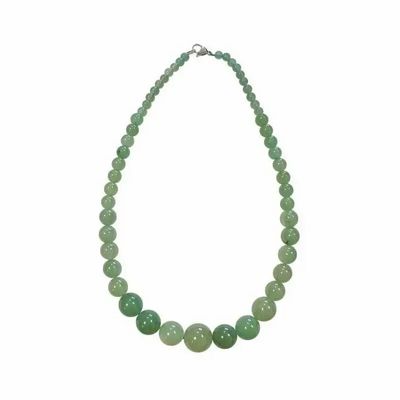 Jewelry - Green Aventurine A Necklace Drop Beads 6-14mm 45cm - ARABESK