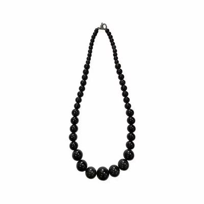 Jewelry - Celestial Eye Obsidian A Necklace Drop Beads 6-14mm 45cm - ARABESK