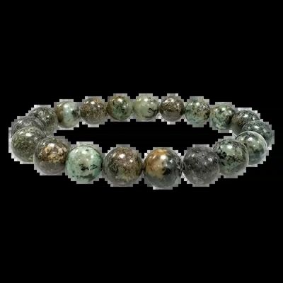 Bracelets - Bracelet turquoise naturelle d'Afrique perles 10mm - ARABESK