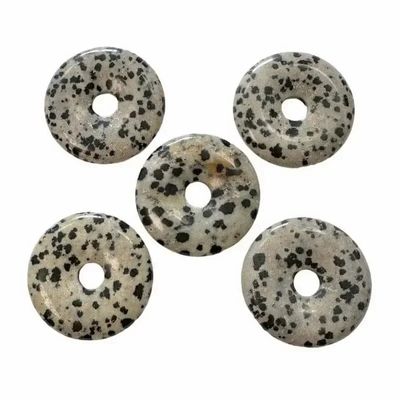 Jewelry - Dalmatian Jasper Donut 3cm x5 - ARABESK
