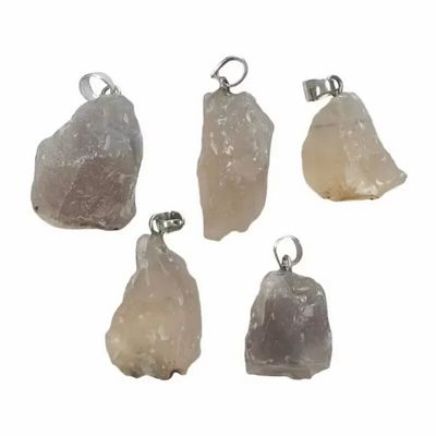 Jewelry - Rough Stone Pendant Gray Agate x5 - ARABESK
