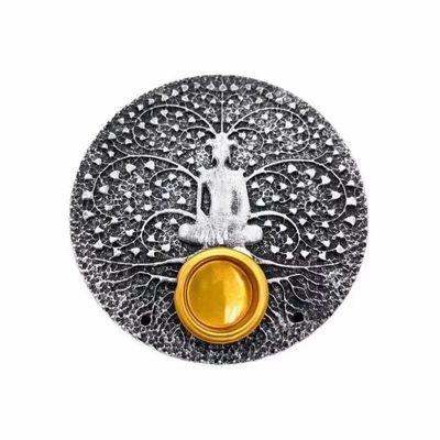 Senteurs - 6 x Portes encens meditation gris 9cm - ARABESK