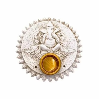 Senteurs - 6 x Portes encens Ganesh blanc 9cm - ARABESK