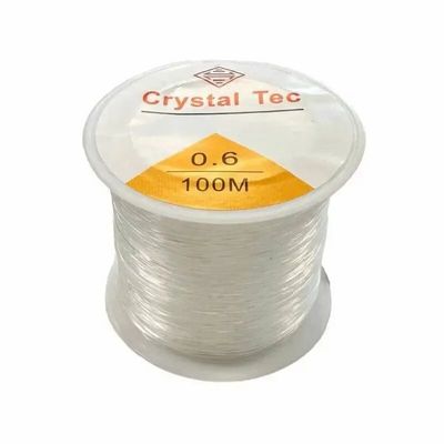 Bijoux - Fil élastique rond en cristal 0.6mm 100m - ARABESK
