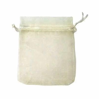 Bijoux - Sacs en Organza 7x9cm Beige (Lot de 100 pièces) - ARABESK