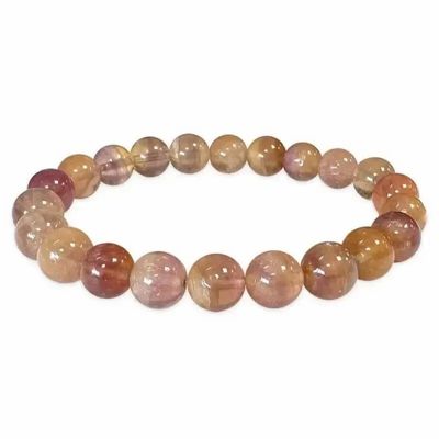 Bracelets - Bracelet Fluorine Yellow Violet AA pearls 7.5-8.5mm - ARABESK