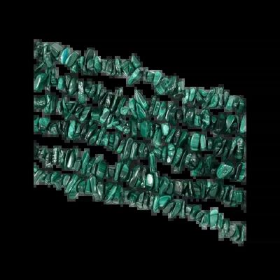 Bijoux - Malachite B chips 5-8mm sur fil 80cm - ARABESK